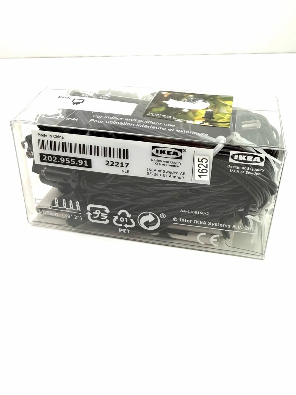 IKEA Black SKRUV LED 48 Bulb String Lights